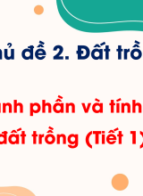 CN Trồng trọt - Bài 4. Thành phần và tính chất của đất trồng (Tiết 1)
